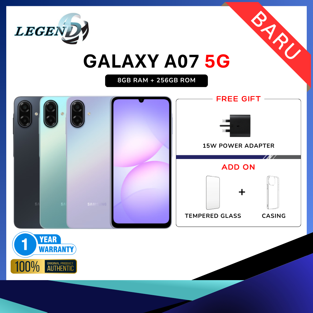 Samsung Galaxy A07 5G (8GB+256GB) Original Smartphone | 6.7