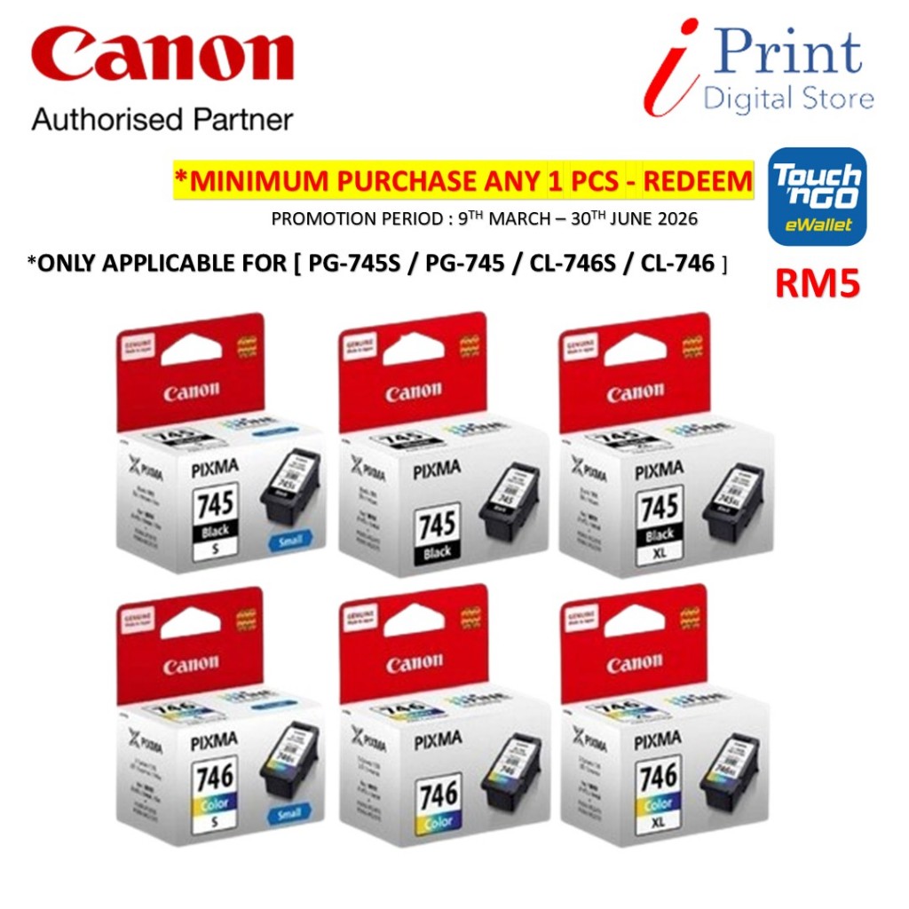 CANON PG-745 745S 745XL 745 / CANON CL-746 746S 746XL 746 INK CARTRIDGE ...