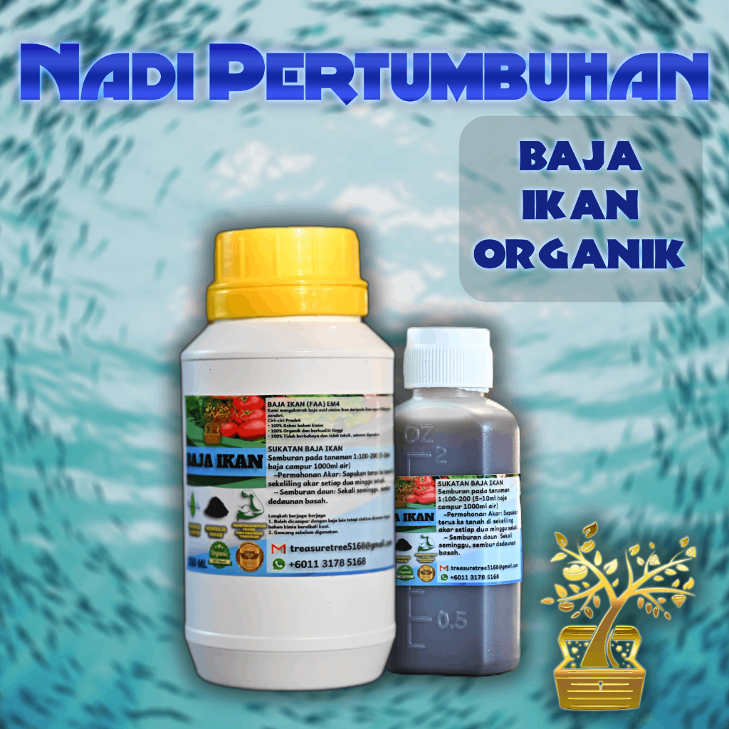 BAJA IKAN 250ML UNTUK PERTANIAN #EM4 /FISH AMINO ACIDS (FAA) | Shopee ...