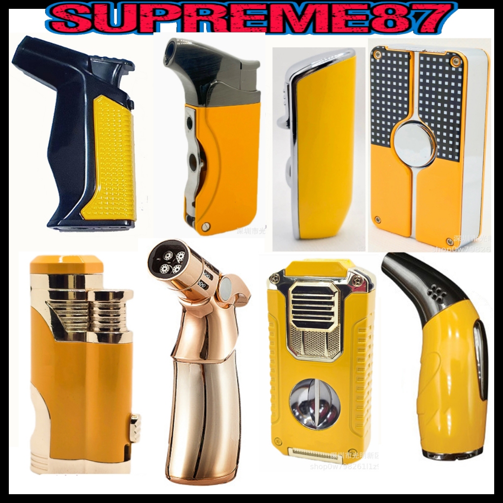 Cuba Metal Windproof Mini Pocket Jet Lighter 3 Jet Blue Flame Torch ...