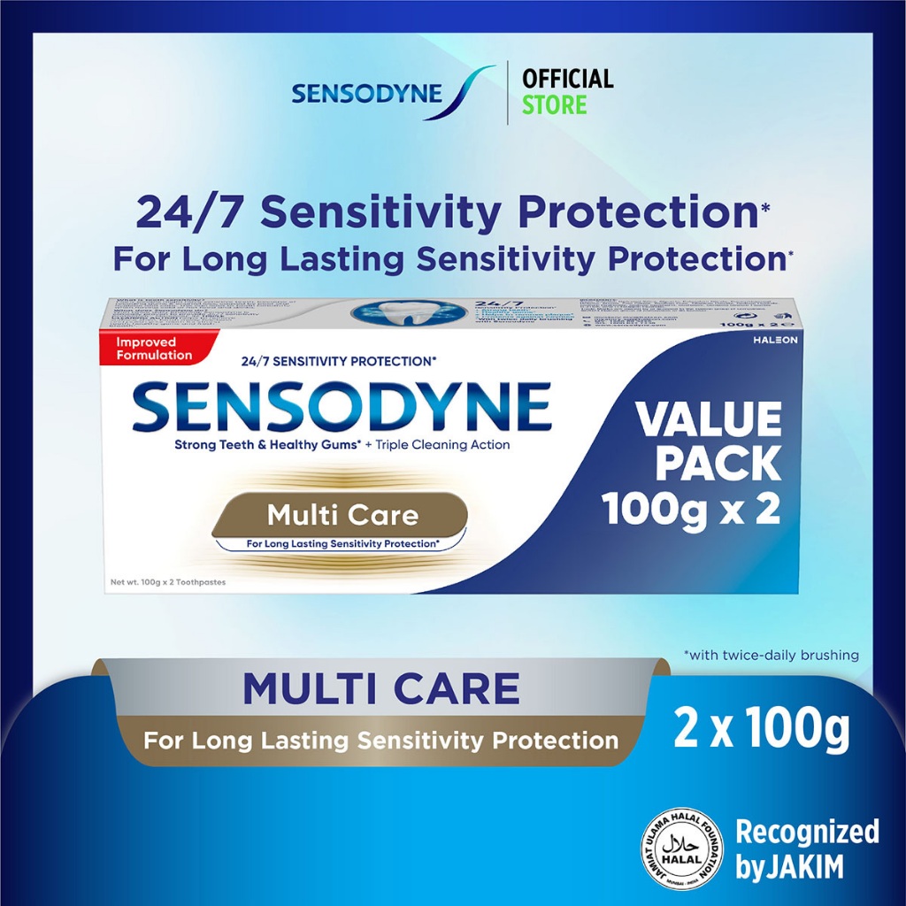 [Value Pack] Sensodyne 24/7 Sensitivity Protection Fluoride Toothpaste ...