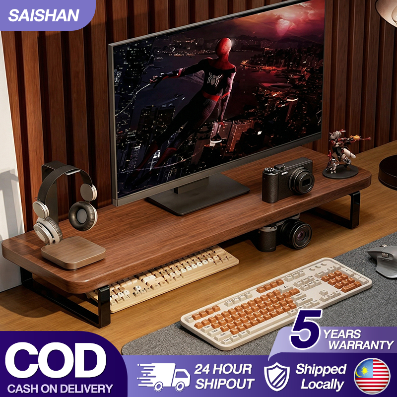 Monitor Riser Computer Screen Riser Keyboard Storage Rack Desktop ...
