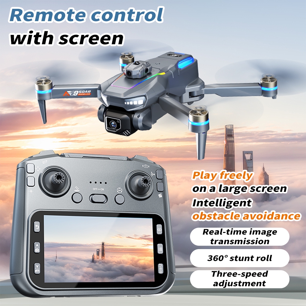 AE19 4.3-inci skrin besar UAV kawalan jauh empat hala 360° pengelakan ...