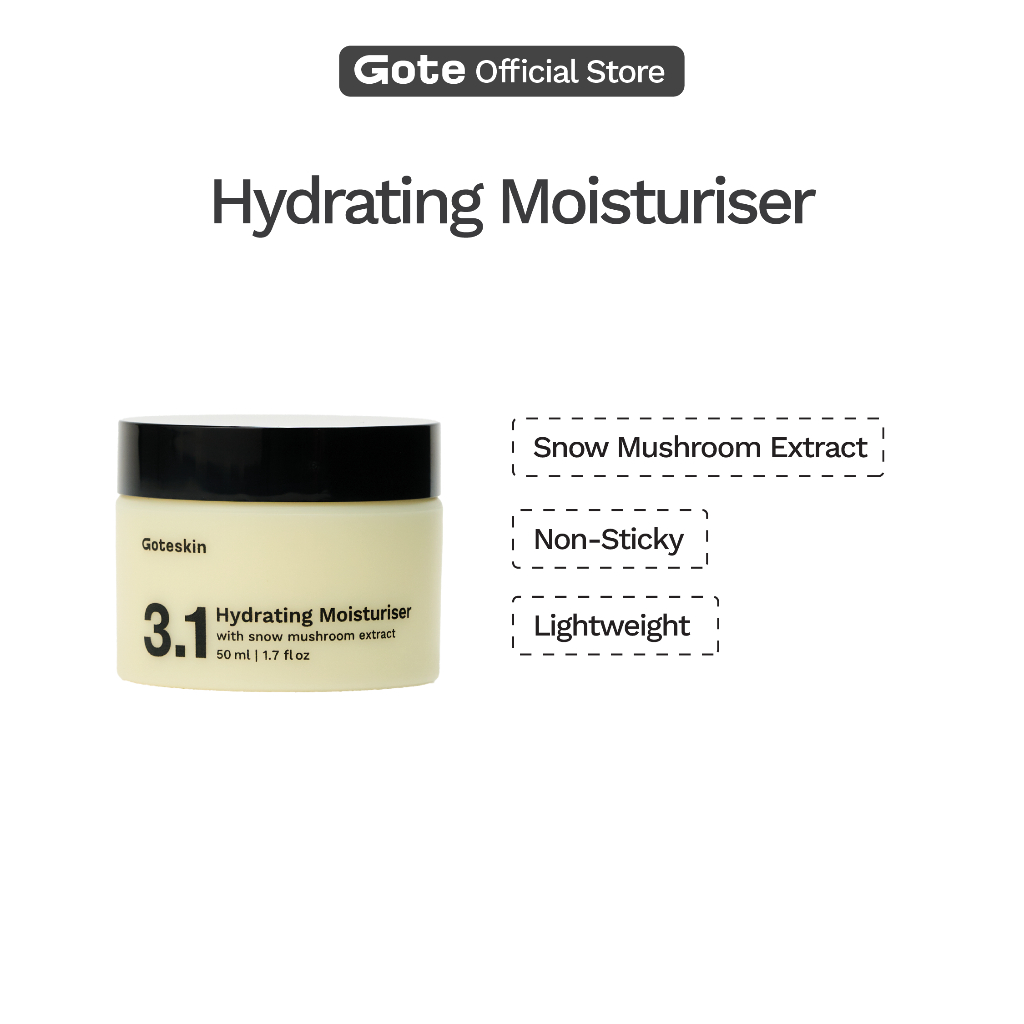 Goteskin Hydrating Moisturiser (50ml) - Lightweight Face Moisturizer ...