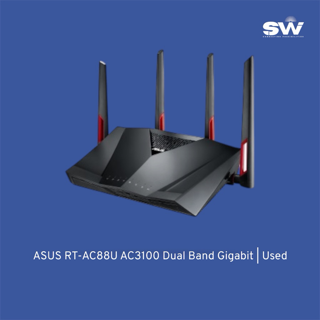 ASUS RT-AC88U Wireless AC3100 Dual Band Gigabit Router ( Pre-owned/Used ...