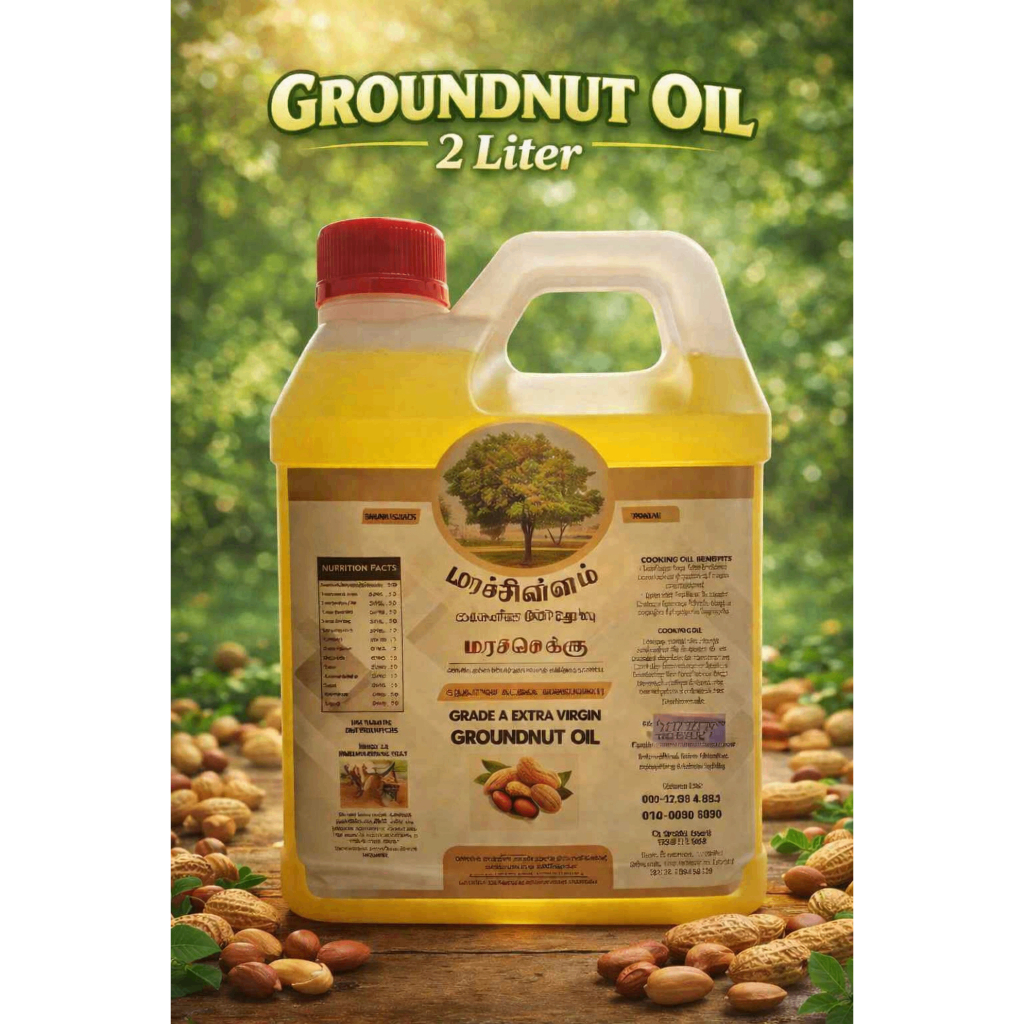 Maaram Chinnam Groundnut Oil 2L , Marachekku Kadalai Ennai , Wood ...