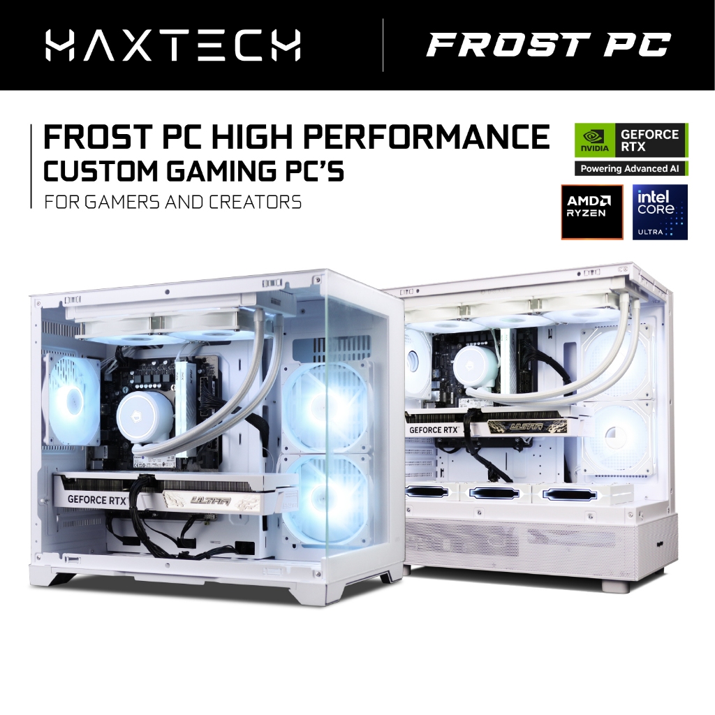 FROST WHITE GAMING PC Package | RYZEN / INTEL Custom Build High ...