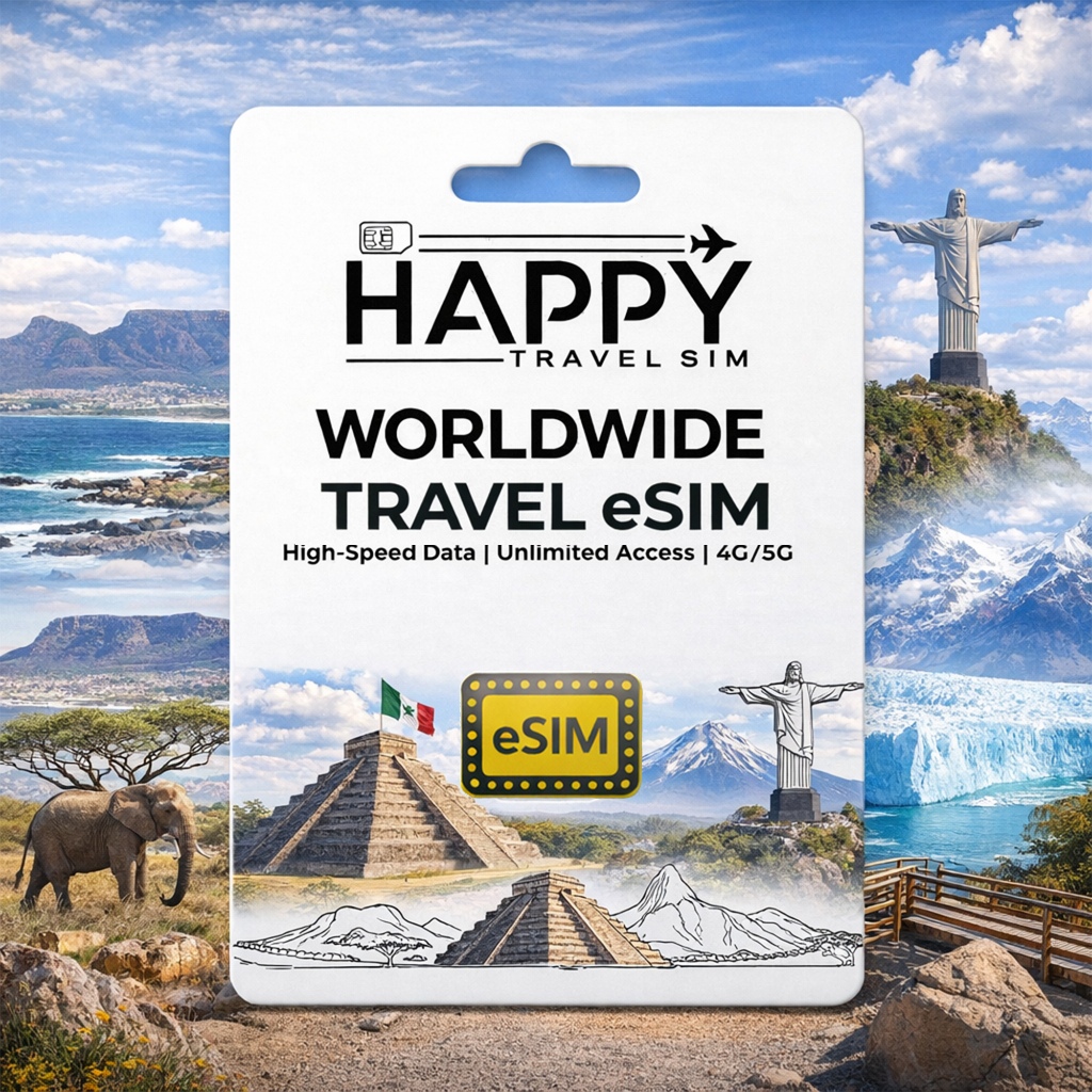 eSIM South Africa, Egypt, UAE, Turkey, Mexico, Chile, Brazil, Morocco ...
