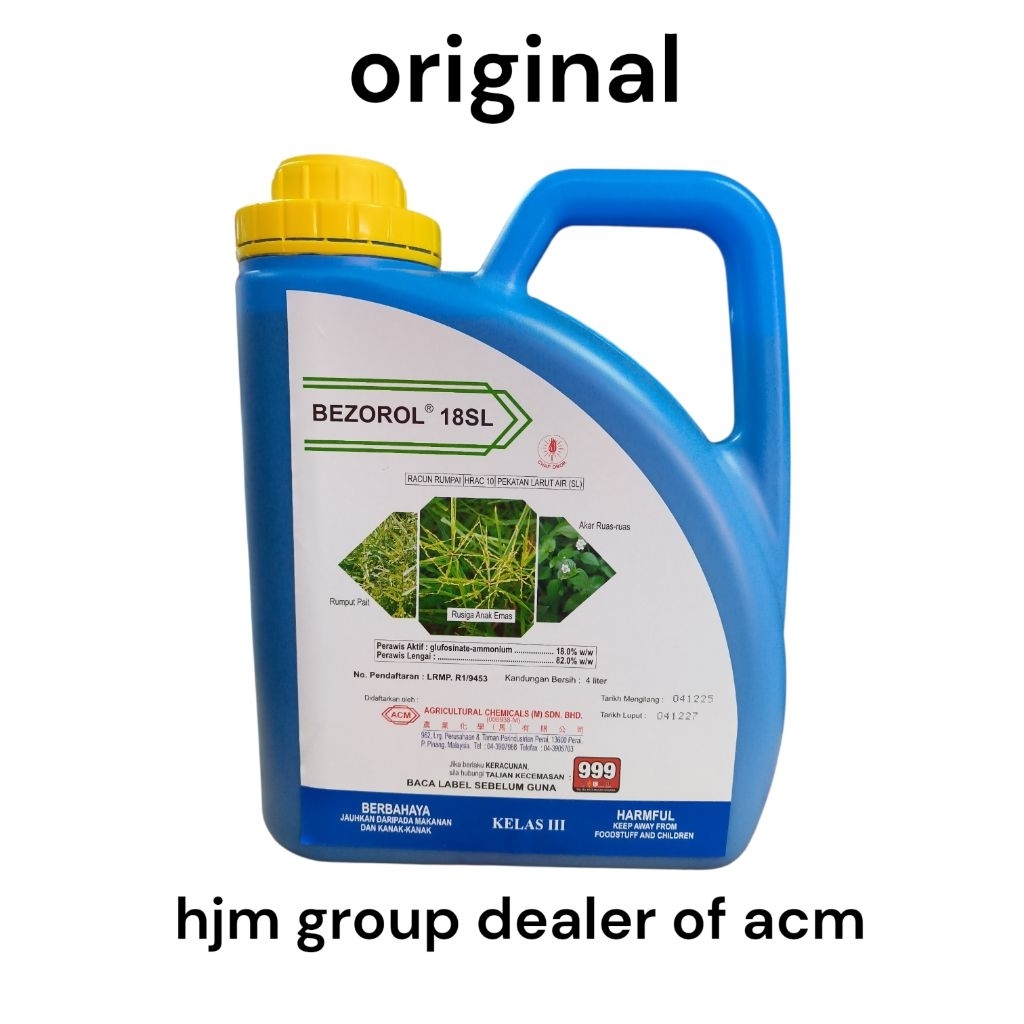 4L Bezorol 18SL Acm glufosinate ammonium / sama macam BASTA / racun ...