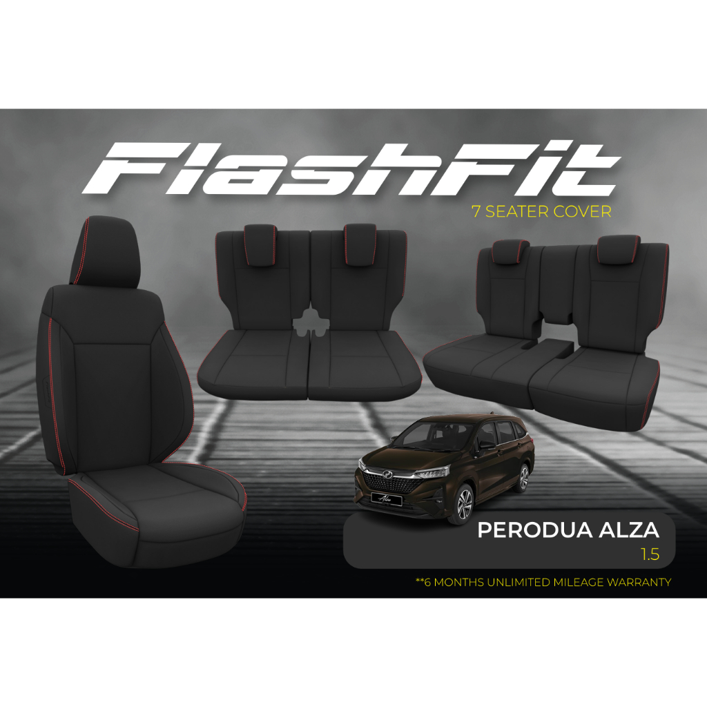 FlashFit Perodua Alza 1.5X/H/AV 2022 - Present by DK SCHWEIZER ( Black ...
