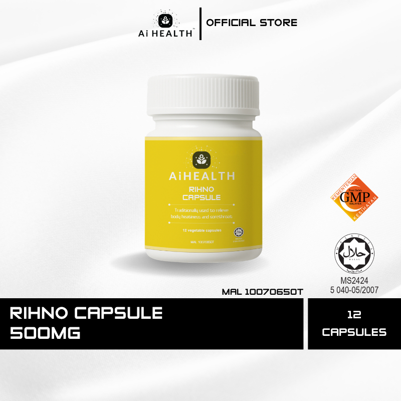 Ai Health Rihno Capsule | 500mg x 12 capsules | body heatiness ...
