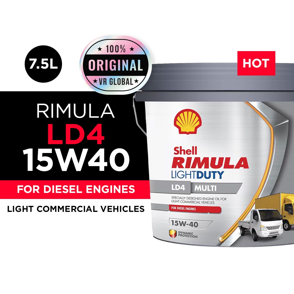 Shell RIMULA Light Duty LD4 Multi 15W40 - Dynamic Protection Engine Oil ...