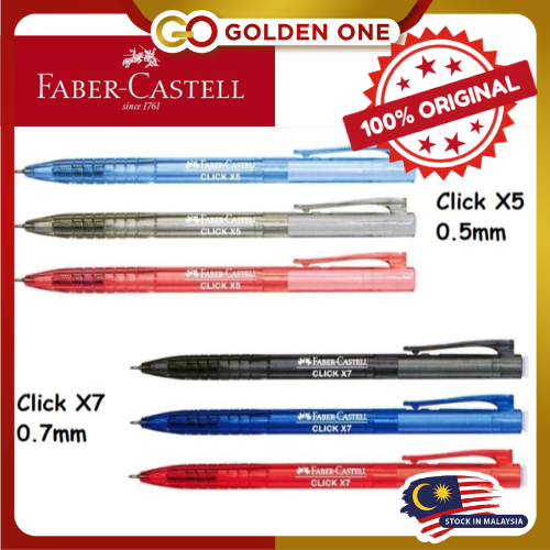 Faber castell Click X5 / Click X7 Ball Pen (1422/1425) (PRICE FOR 1 PCS ...