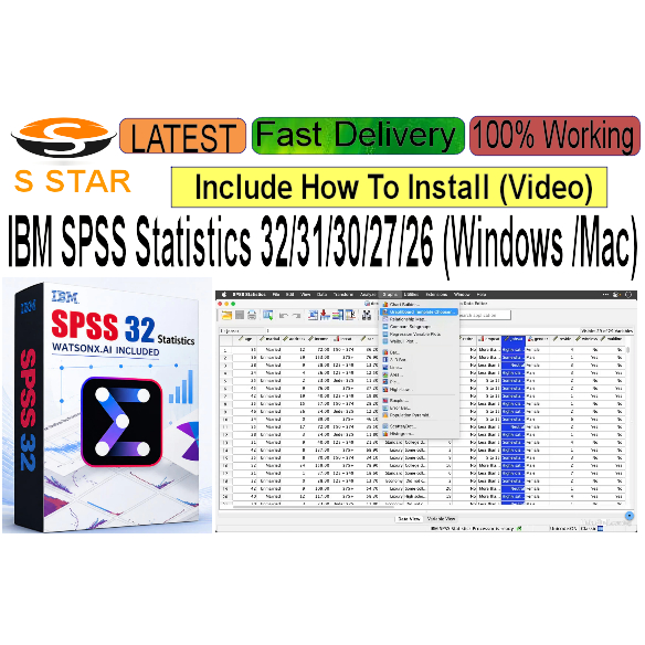 IBM SPSS Statistics 32/31/30/27/26 (Windows /Mac) | Shopee Malaysia