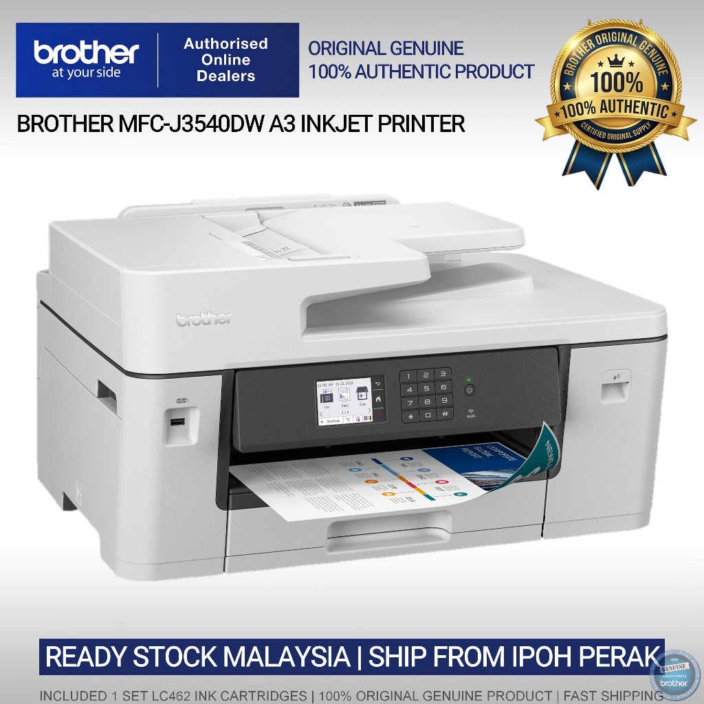 Brother MFCJ3540DW A3 WiFi Duplex Business Printer [Full A3 Print/Scan — free download