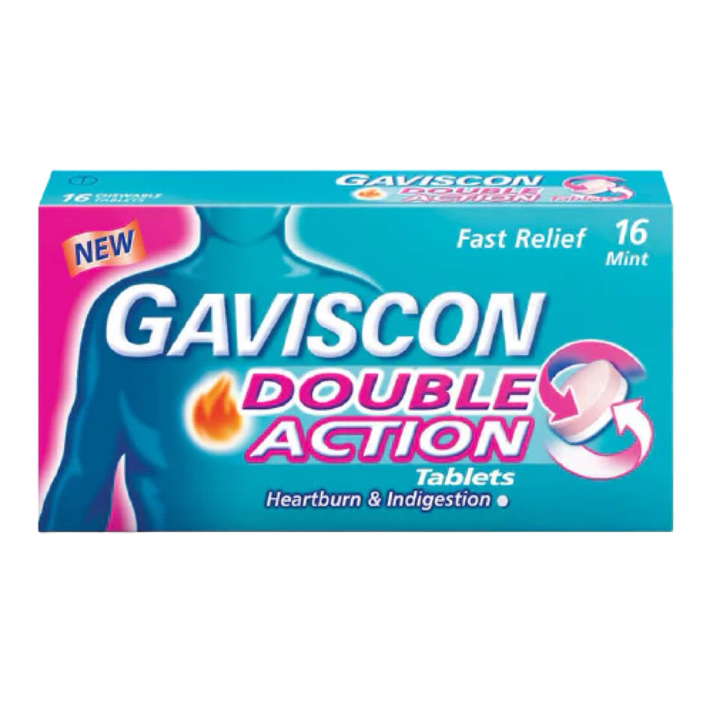 Gaviscon Double Action Tablet 250mg 16’s [Exp 8/28] | Shopee Malaysia
