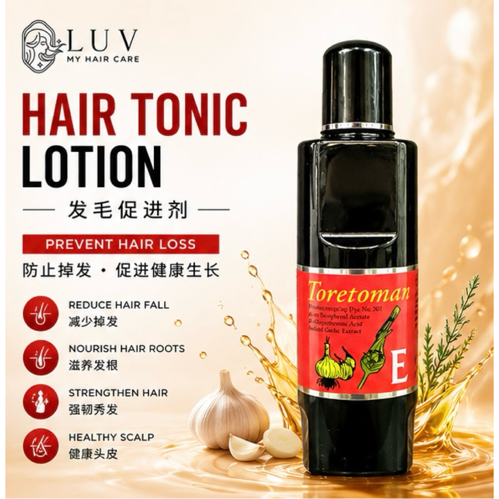 Grigio Toretoman E Hair Tonic Lotion Garlic 160ml | Shopee Malaysia