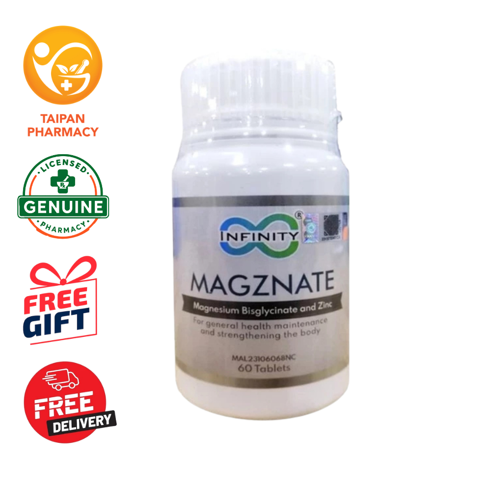 Infinity Magznate 150mg 60 Tablets (Magnesium Bisglycinate) | Shopee ...