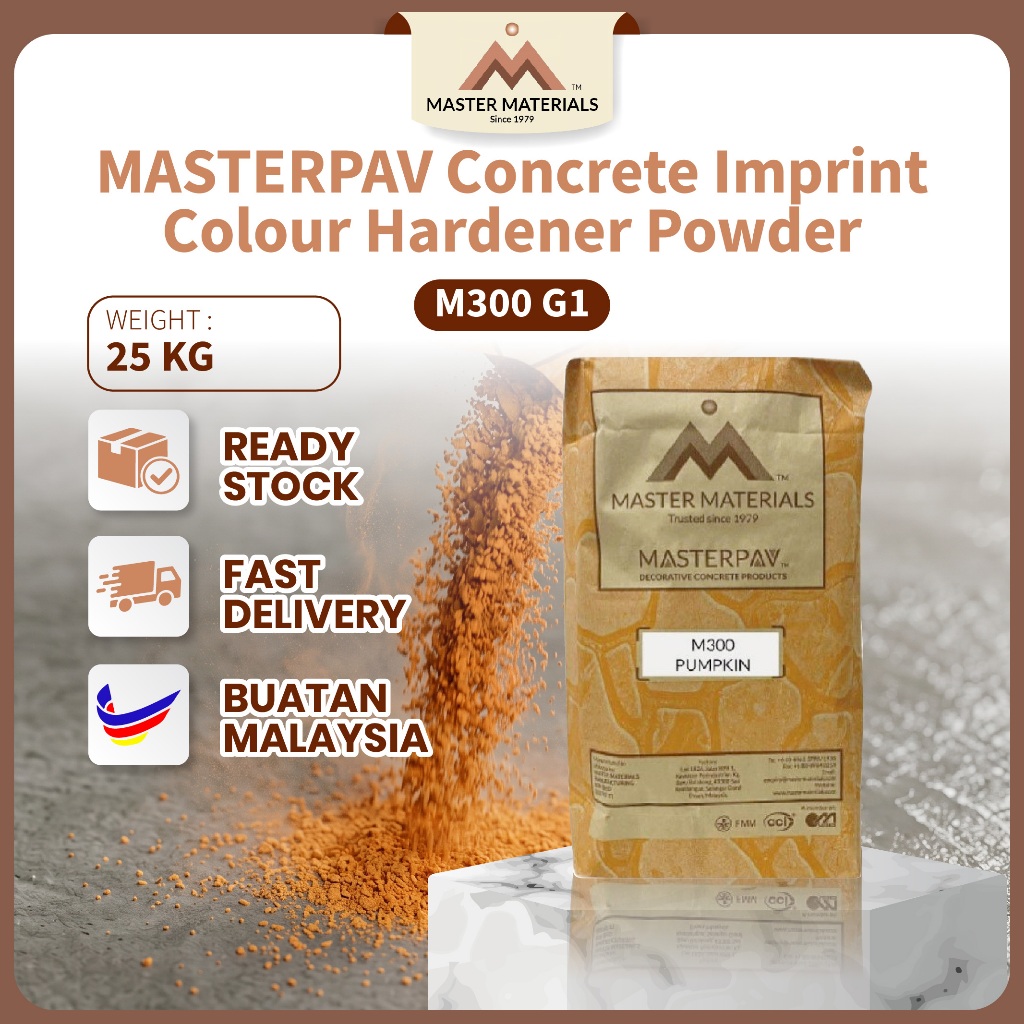 MASTERPAV Concrete Imprint Colour Hardener Powder M300 G1 (25kg ...
