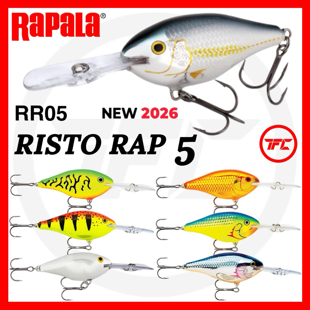 RAPALA RISTO RAP RR-5 5cm 10g RR05 RR 5 Crankbait Deep Runner Dive