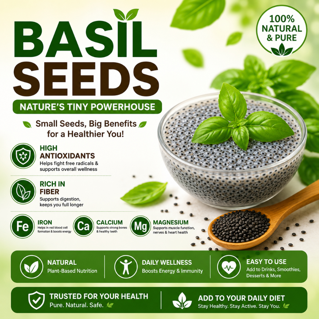 Ayusydah's Basil Seeds, Sabja Seeds, Selasih Biji, Organic Basil Seeds ...