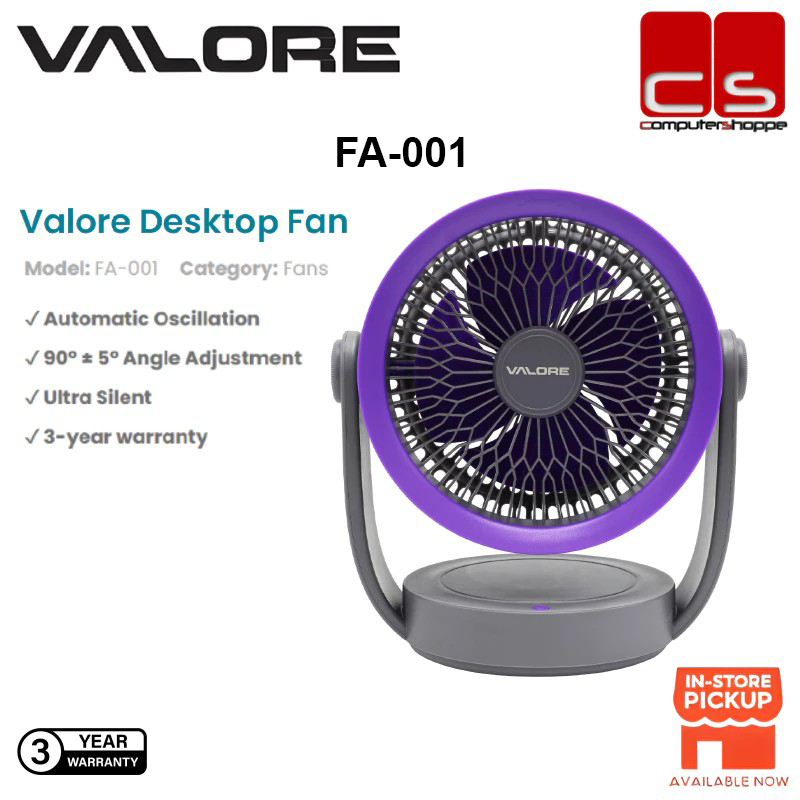VALORE FA-001 (Valore Desktop Fan) | Shopee Malaysia