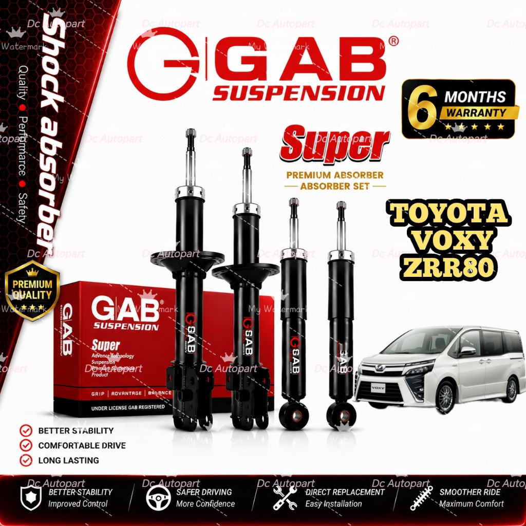 ORIGINAL GAB SUPER PREMIUM ABSORBER TOYOTA VOXY NOAH 1.8 2.0 ZRR80 2014 ...