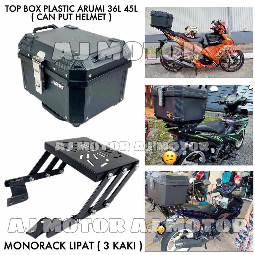 YAMAHA LC135 V8 FI / Y15ZR V1 V2 / SYM VF3i MONORACK LIPAT 3 LAYER ...
