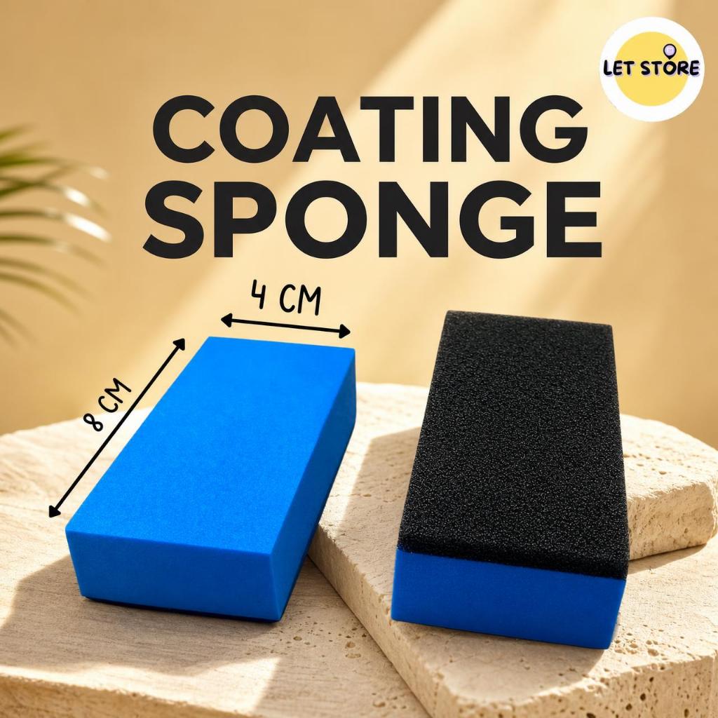 Coating Sponge Car Polish Sponge Wax Sponge Cleaning Sponge | Shopee ...