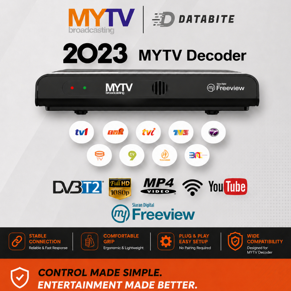 MyTv Decoder Original SIRIM & MCMC DVBT2 MyTv Dekoder HDMI RCA 1080p ...