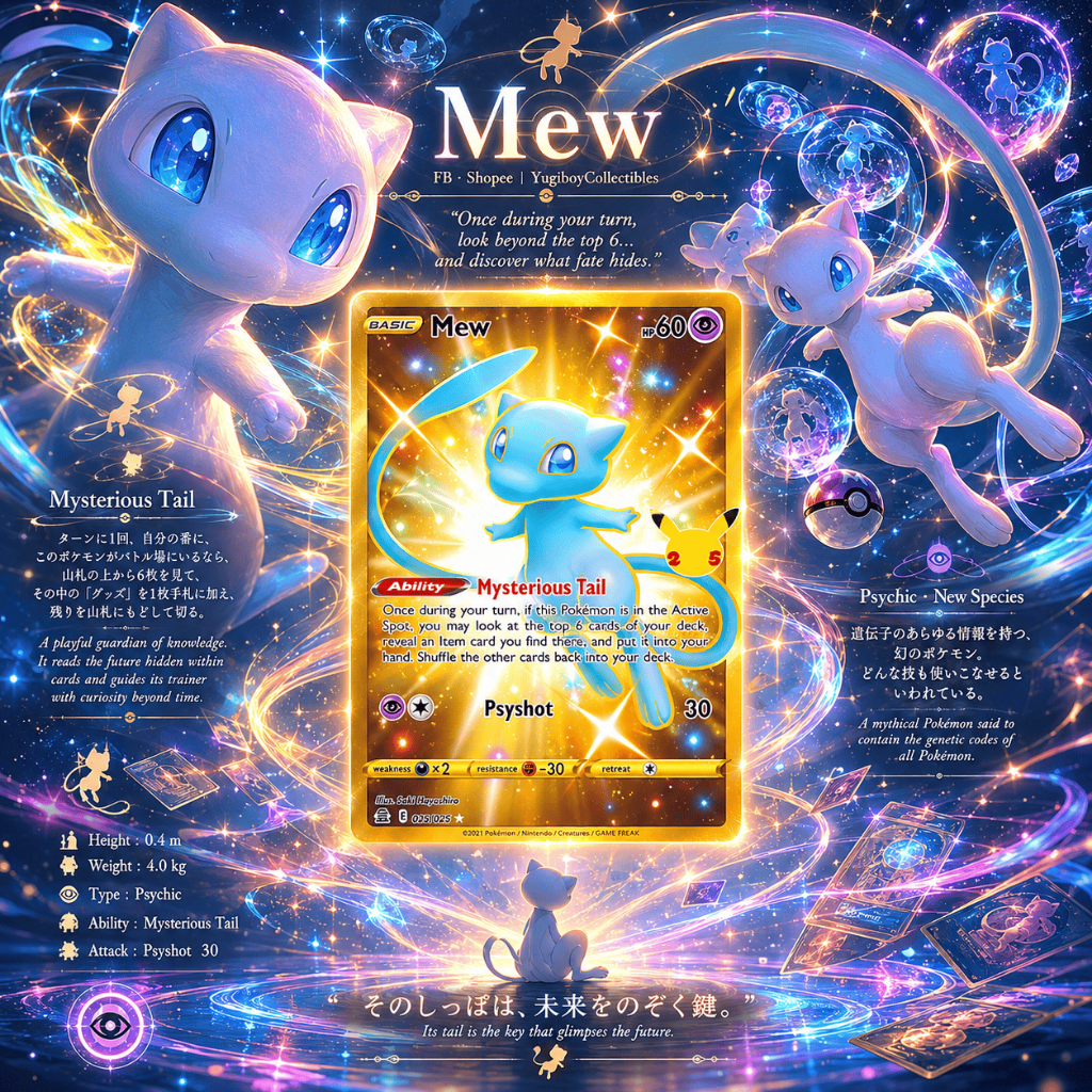 Mew 025/025 Secret Rare – Celebrations