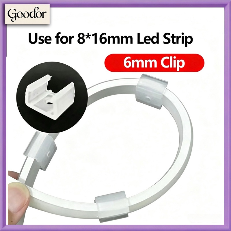 【In Stock】20pcs 8mm_16mm LED strip clamp Retainer connector accessories ...