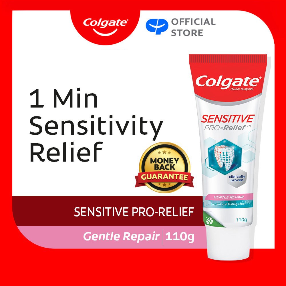 Colgate Sensitive Pro Relief Gentle Repair Toothpaste 110g | Shopee ...