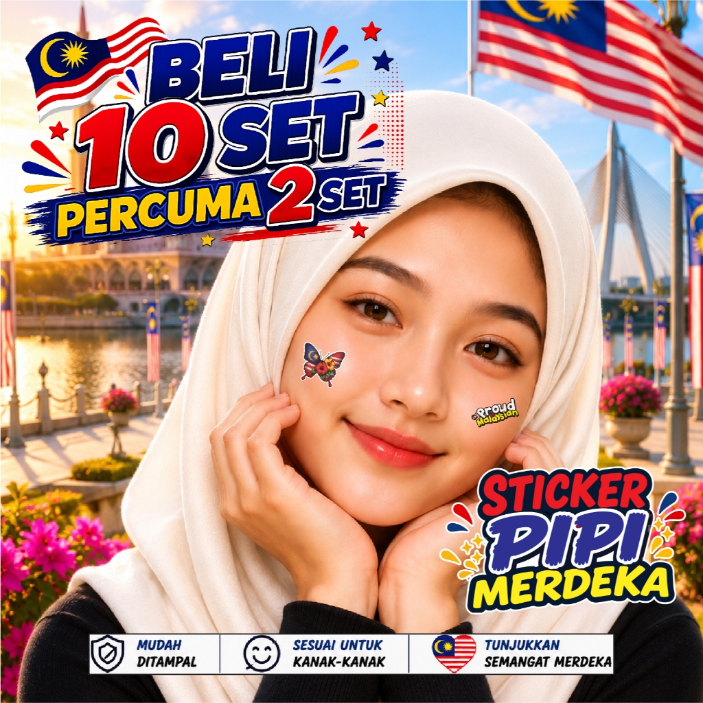 BELI 10 SET PERCUMA 2 SET | STICKER PIPI BENDERA MALAYSIA MURAH ...
