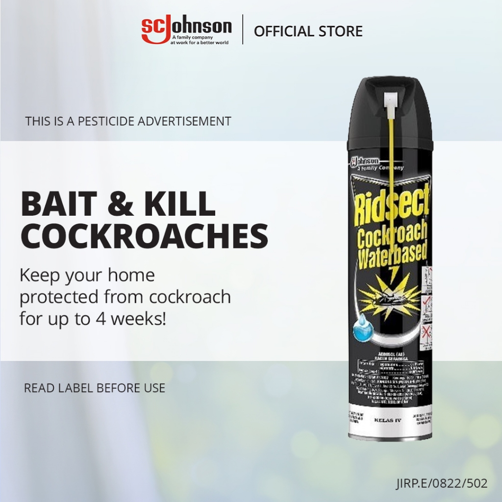 Ridsect Cockroach Killer Waterbased Aerosol Spray (600ml) | Shopee Malaysia