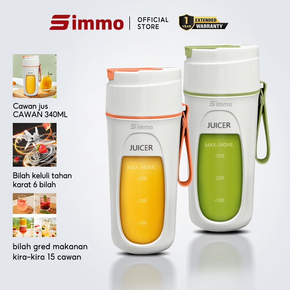 Simmo Juice Blender Mini Portable Wireless Electric Multifunction ...