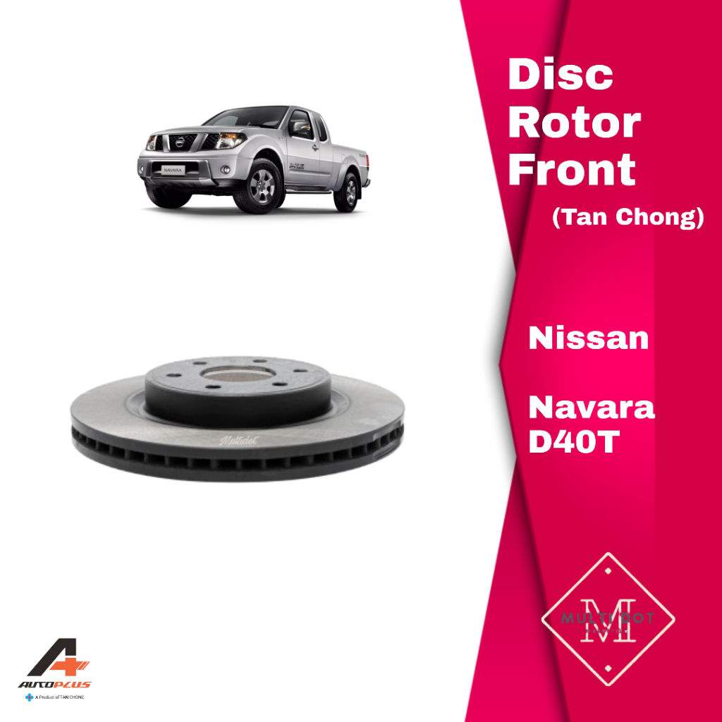 Nissan Front Disc Rotor Brake Disc (Tan Chong) AUTOPLUS Navara D40T ...