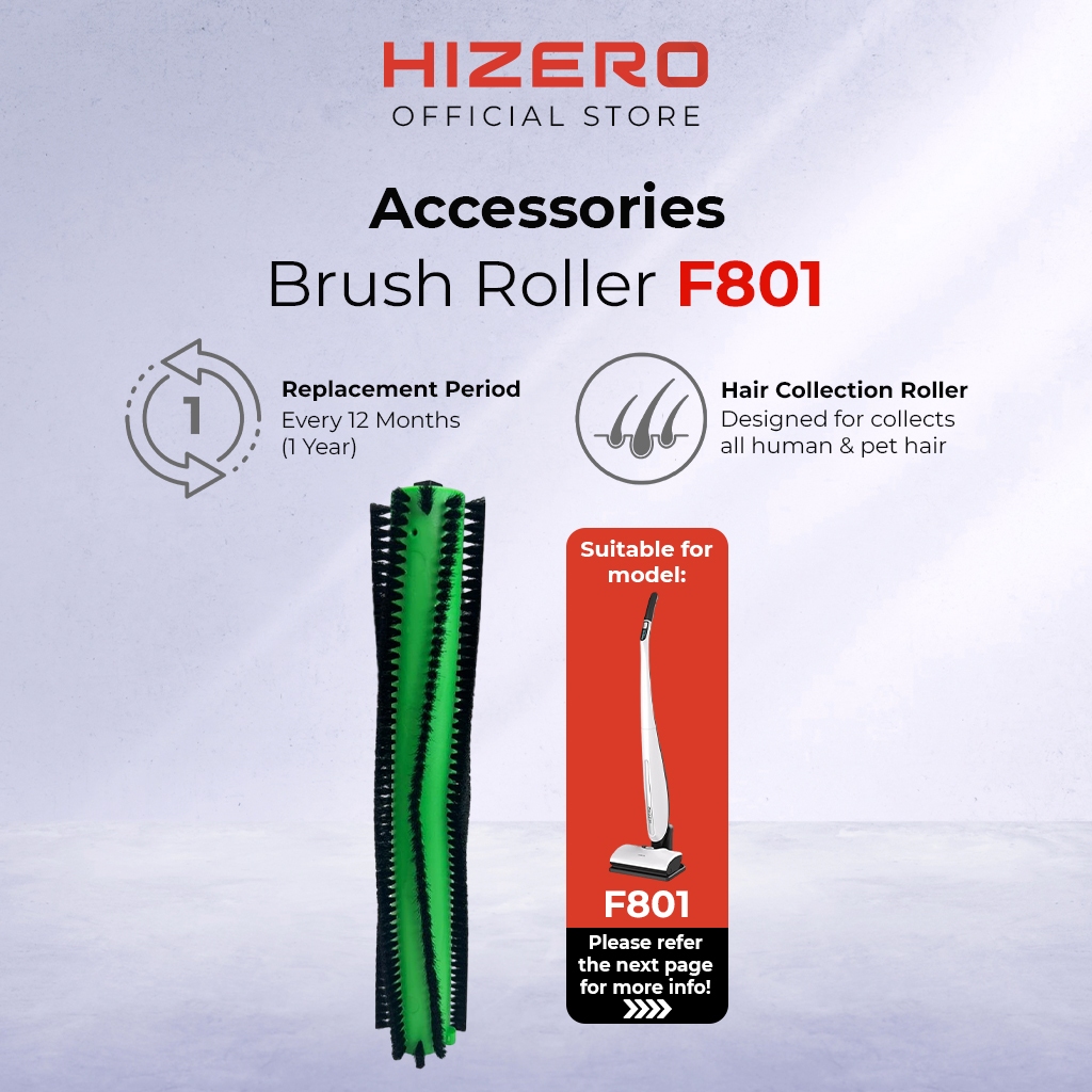 HIZERO Brush Roller F801 | Bionic Series Green Hair-Capture Roller ...