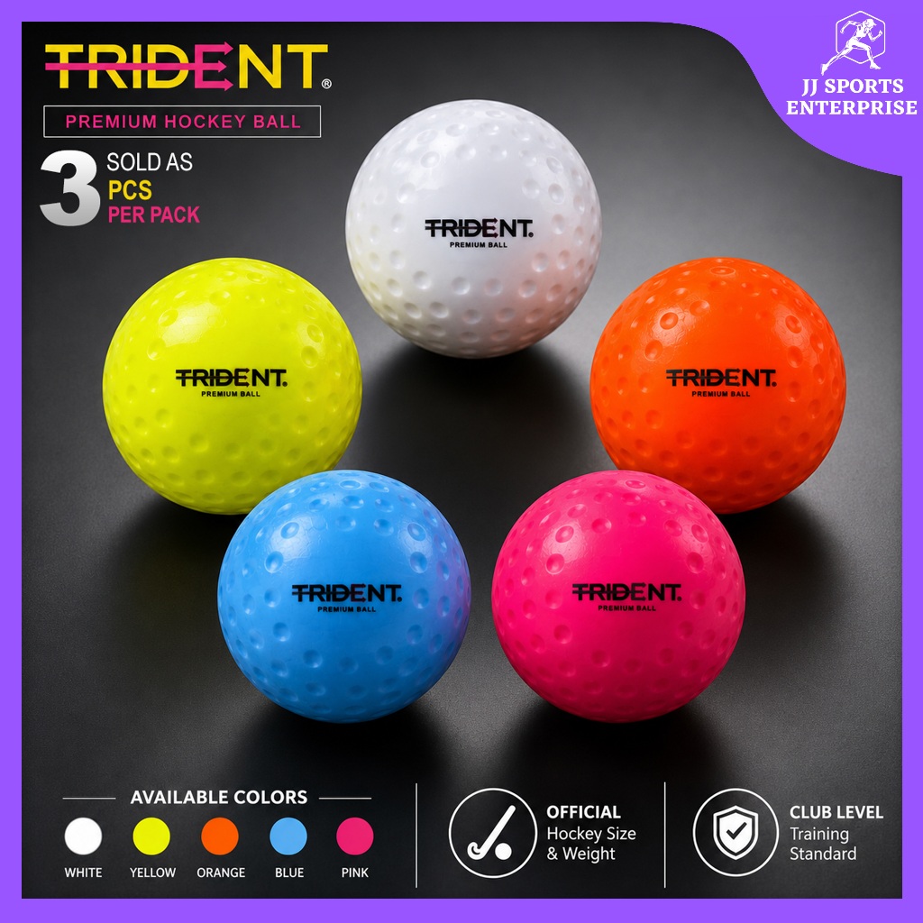 Trident Premium Dimple Hockey Ball Bola Hoki Hoki Bola Dimple Bola Hoki ...