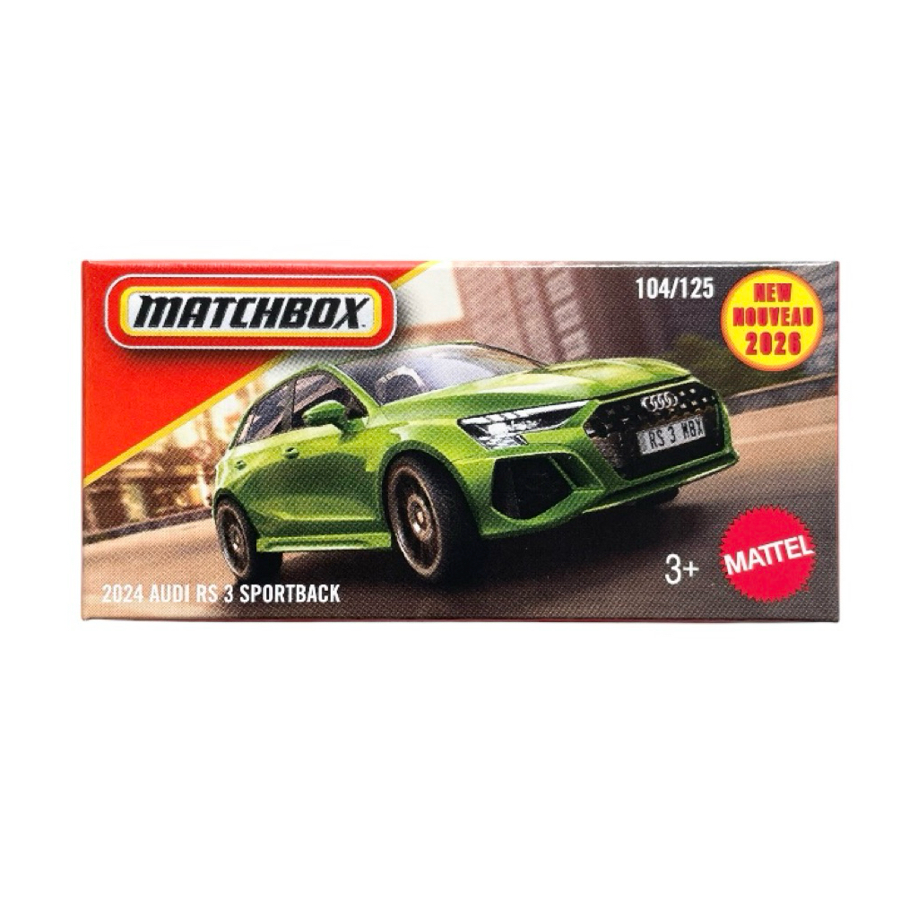 [READY STOCK] Matchbox 2026 - 2024 Audi RS3 Sportback (Green) (Box Type ...