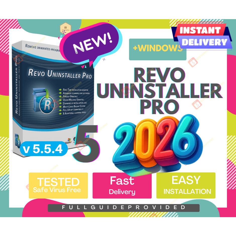 [INSTANT] Revo Uninstaller Pro 5 🔥𝐯𝟓.𝟓.𝟒 | 2026 | Dark Mode | Super ...