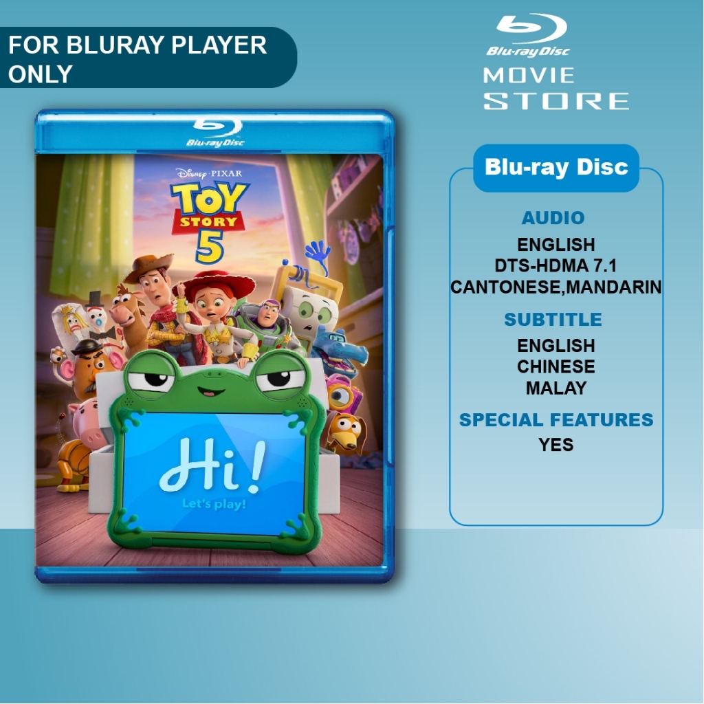 Toy Story 5 2026 ( Include Cantonese/Mandarin Audio) Bluray Disc ...