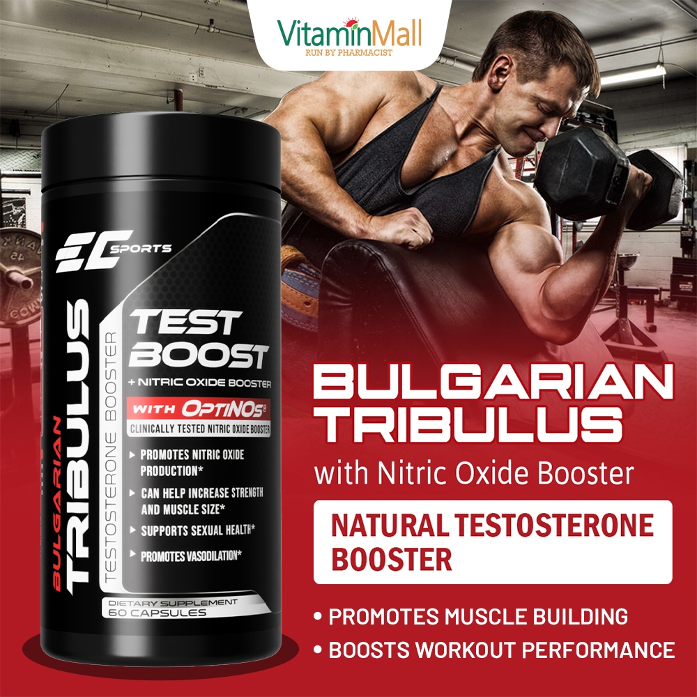 EC Sport Bulgarian Tribulus Testosterone Booster For Men + Nitric Oxide ...