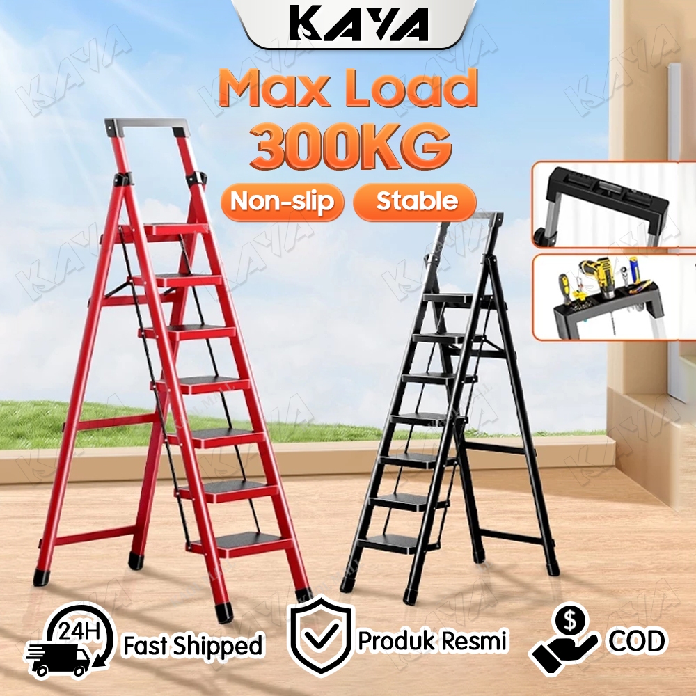 Tangga Lipat Heavy Duty Ladder Foldable 6 7 8 Step Ladder 楼梯 折疊 Stair ...