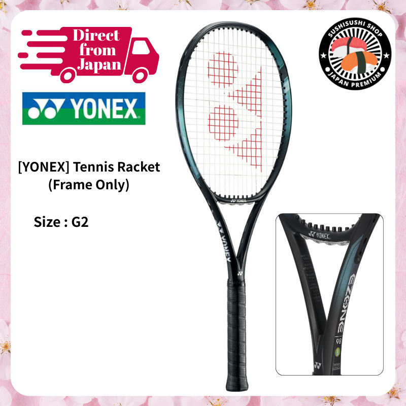 YONEX EZONE 98 Tennis Racket Frame Only - Aqua Night Black, G2