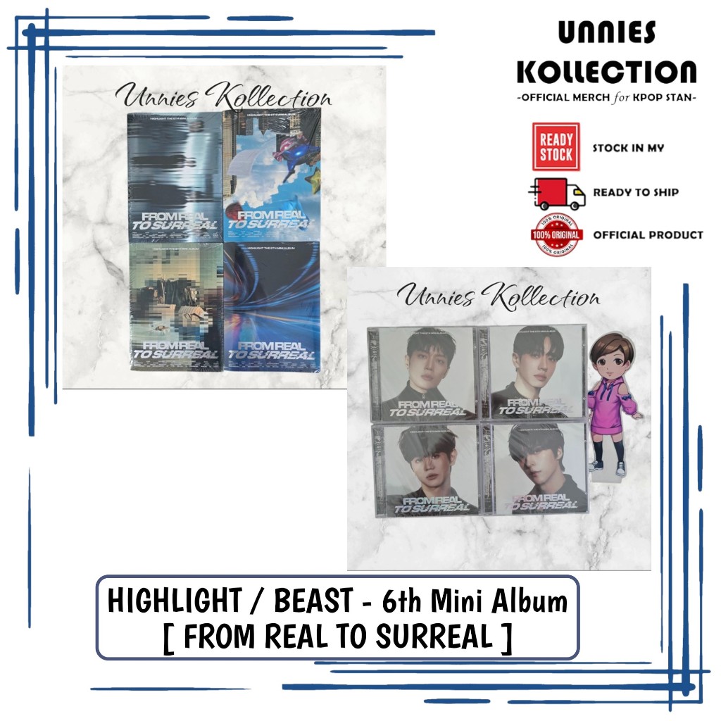 🔥READY STOCK🔥HIGHLIGHT / BEAST - 6th Mini Album [From Real to Surreal ...