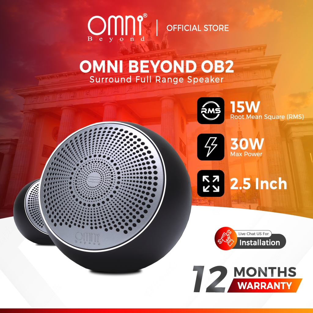 OMNI BEYOND OB2 2.5 Inch Full Range Surround Center Speaker 2.5 ...