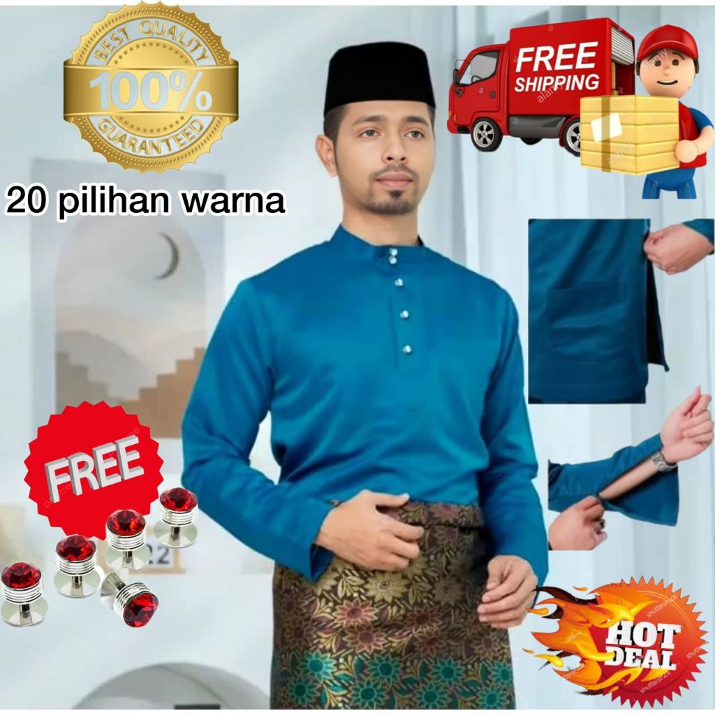 Teal Blue Raya: Baju & Aksesori Kemas | Shopee MY