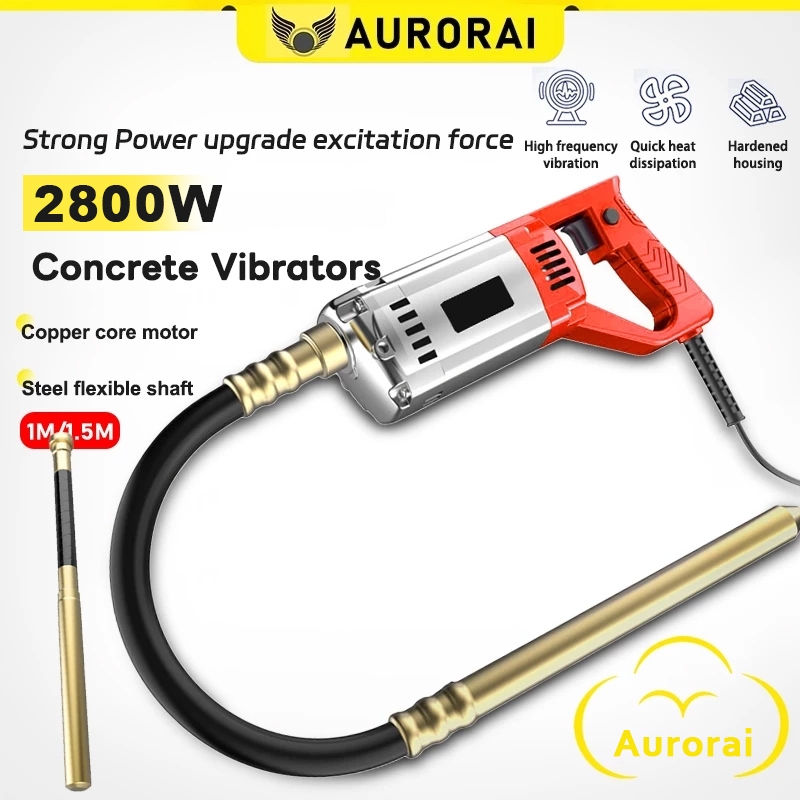2800W Concrete Vibrator Machine Handheld Concrete Vibrator Electric Concrete  Vibrating Tool Portable Cement Soil Mixer | Shopee Malaysia