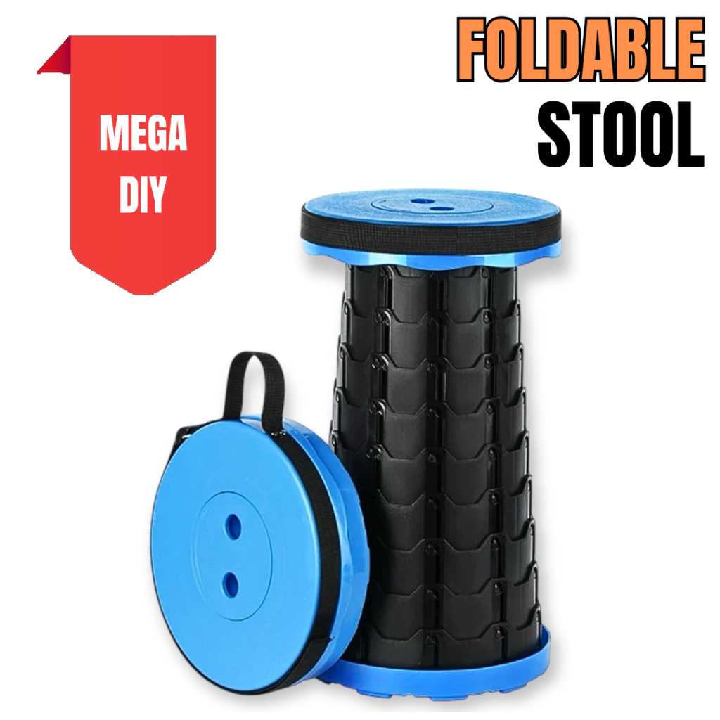 Foldable Stool Hiking Camping Stool Chair Outdoor Folding Retractable ...